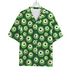 Monster Eyes Pattern Print Rayon Hawaiian Shirt