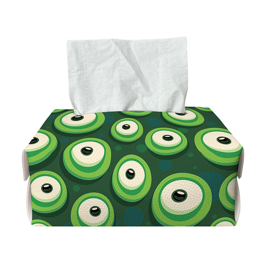 Monster Eyes Pattern Print Rectangle Tissue Box Cover