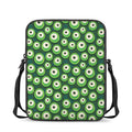 Monster Eyes Pattern Print Rectangular Crossbody Bag
