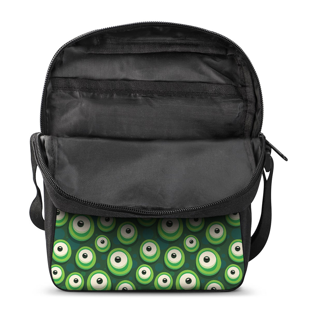 Monster Eyes Pattern Print Rectangular Crossbody Bag