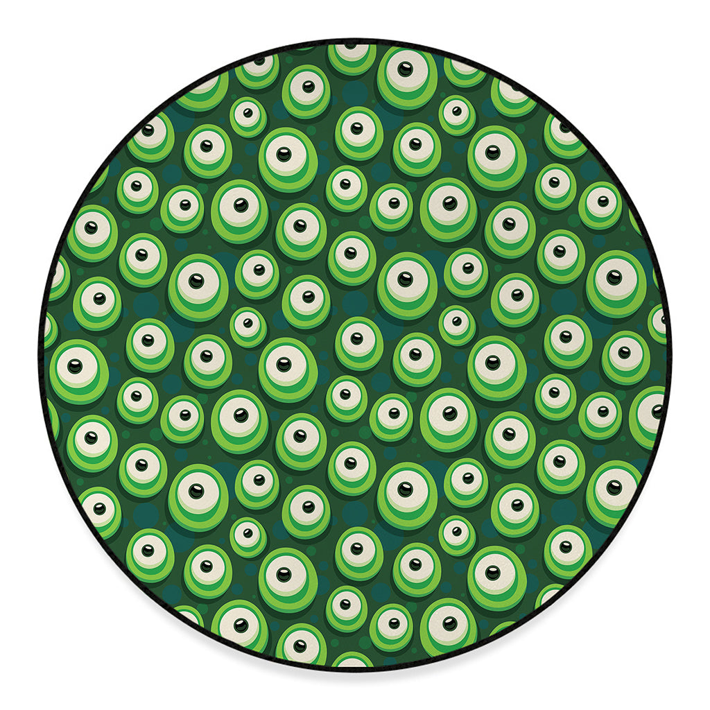 Monster Eyes Pattern Print Round Floor Mat