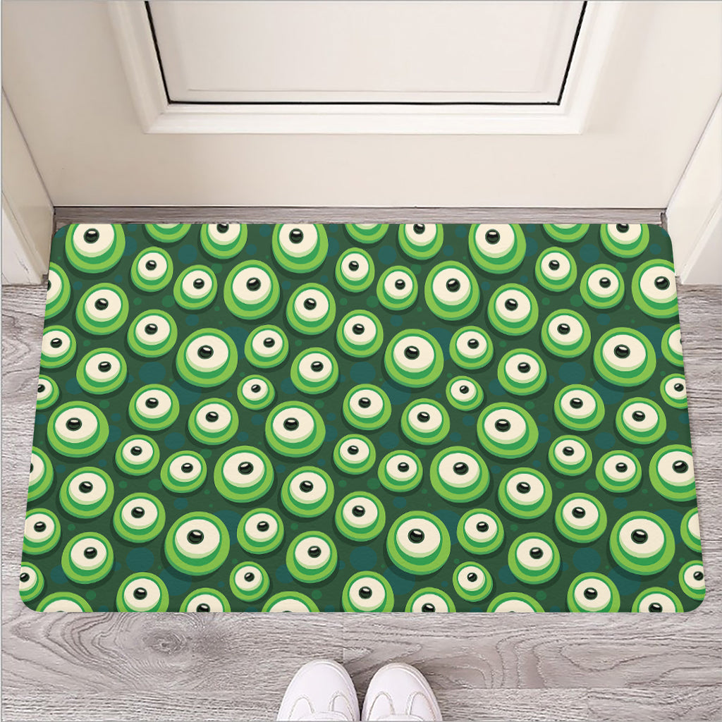 Monster Eyes Pattern Print Rubber Doormat