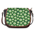 Monster Eyes Pattern Print Saddle Bag