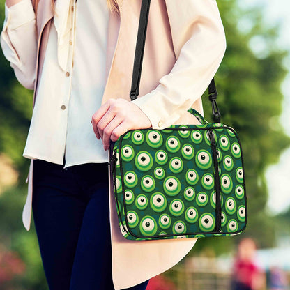 Monster Eyes Pattern Print Shoulder Strap Bible Bag