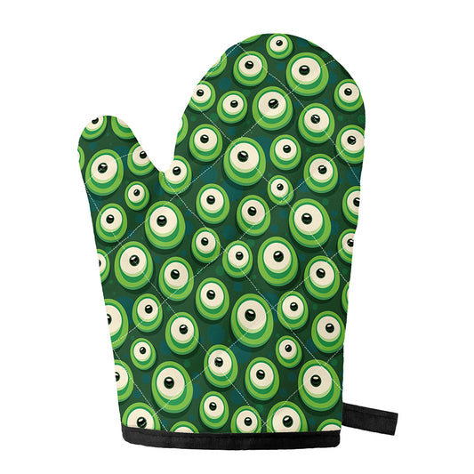 Monster Eyes Pattern Print Single Oven Mitt