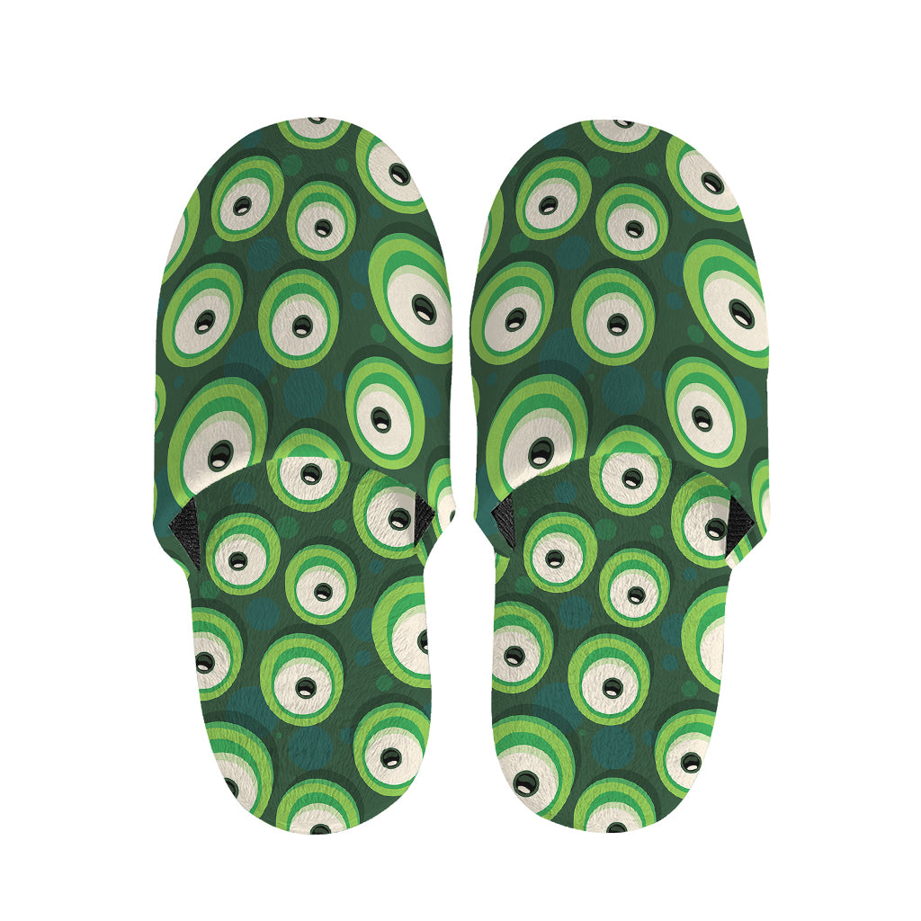 Monster Eyes Pattern Print Slippers