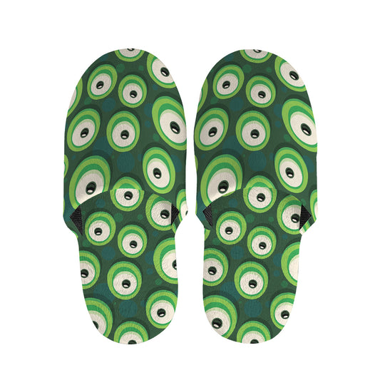 Monster Eyes Pattern Print Slippers