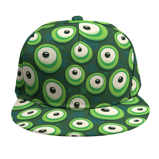 Monster Eyes Pattern Print Snapback Cap