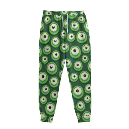 Monster Eyes Pattern Print Sweatpants