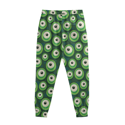 Monster Eyes Pattern Print Sweatpants