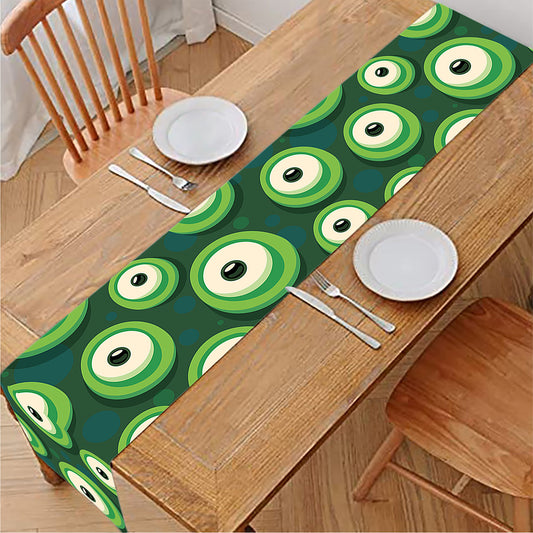 Monster Eyes Pattern Print Table Runner