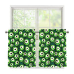 Monster Eyes Pattern Print Tier Curtains