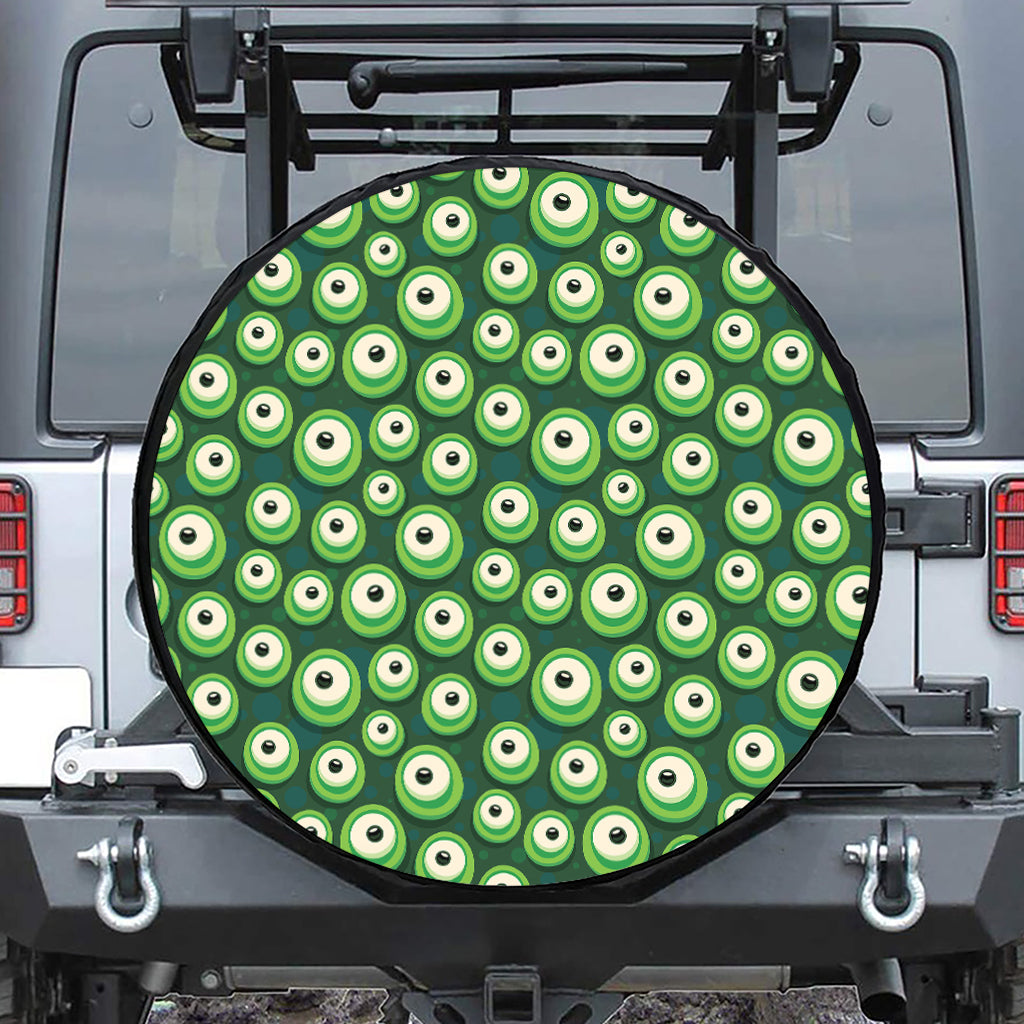 Monster Eyes Pattern Print Tire Cover