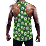Monster Eyes Pattern Print Training Tank Top