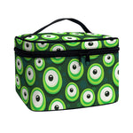 Monster Eyes Pattern Print Travel Makeup Bag