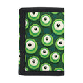 Monster Eyes Pattern Print Trifold Wallet
