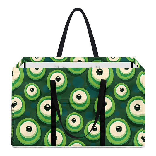 Monster Eyes Pattern Print Utility Tote Bag