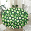 Monster Eyes Pattern Print Waterproof Round Tablecloth