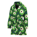 Monster Eyes Pattern Print Women's Bathrobe