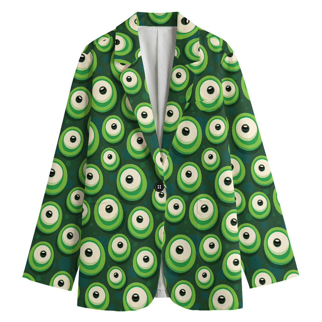 Monster Eyes Pattern Print Women's Blazer