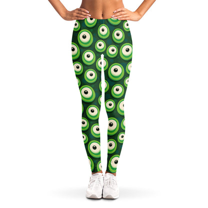 Monster Eyes Pattern Print Women's Leggings