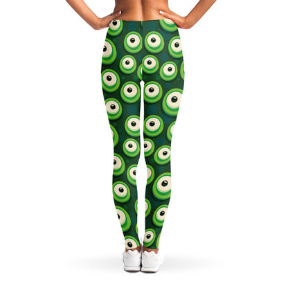 Monster Eyes Pattern Print Women's Leggings