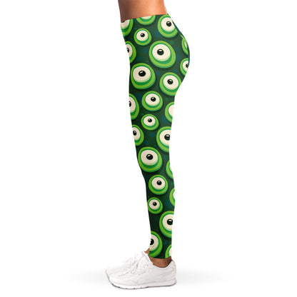 Monster Eyes Pattern Print Women's Leggings