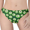 Monster Eyes Pattern Print Women's Thong