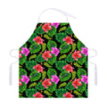 Monstera Hibiscus Hawaii Pattern Print Adjustable Apron