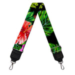 Monstera Hibiscus Hawaii Pattern Print Bag Strap