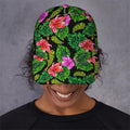 Monstera Hibiscus Hawaii Pattern Print Baseball Cap