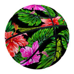 Monstera Hibiscus Hawaii Pattern Print Basketball