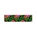 Monstera Hibiscus Hawaii Pattern Print Bed Runner