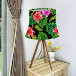 Monstera Hibiscus Hawaii Pattern Print Bell Lamp Shade