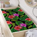 Monstera Hibiscus Hawaii Pattern Print Changing Pad Cover