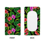 Monstera Hibiscus Hawaii Pattern Print Changing Pad Cover
