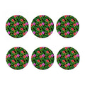 Monstera Hibiscus Hawaii Pattern Print Coaster Set