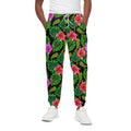 Monstera Hibiscus Hawaii Pattern Print Cotton Sweatpants