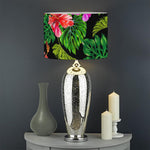 Monstera Hibiscus Hawaii Pattern Print Drum Lamp Shade