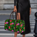 Monstera Hibiscus Hawaii Pattern Print Duffle Bag
