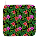 Monstera Hibiscus Hawaii Pattern Print Hand Towel