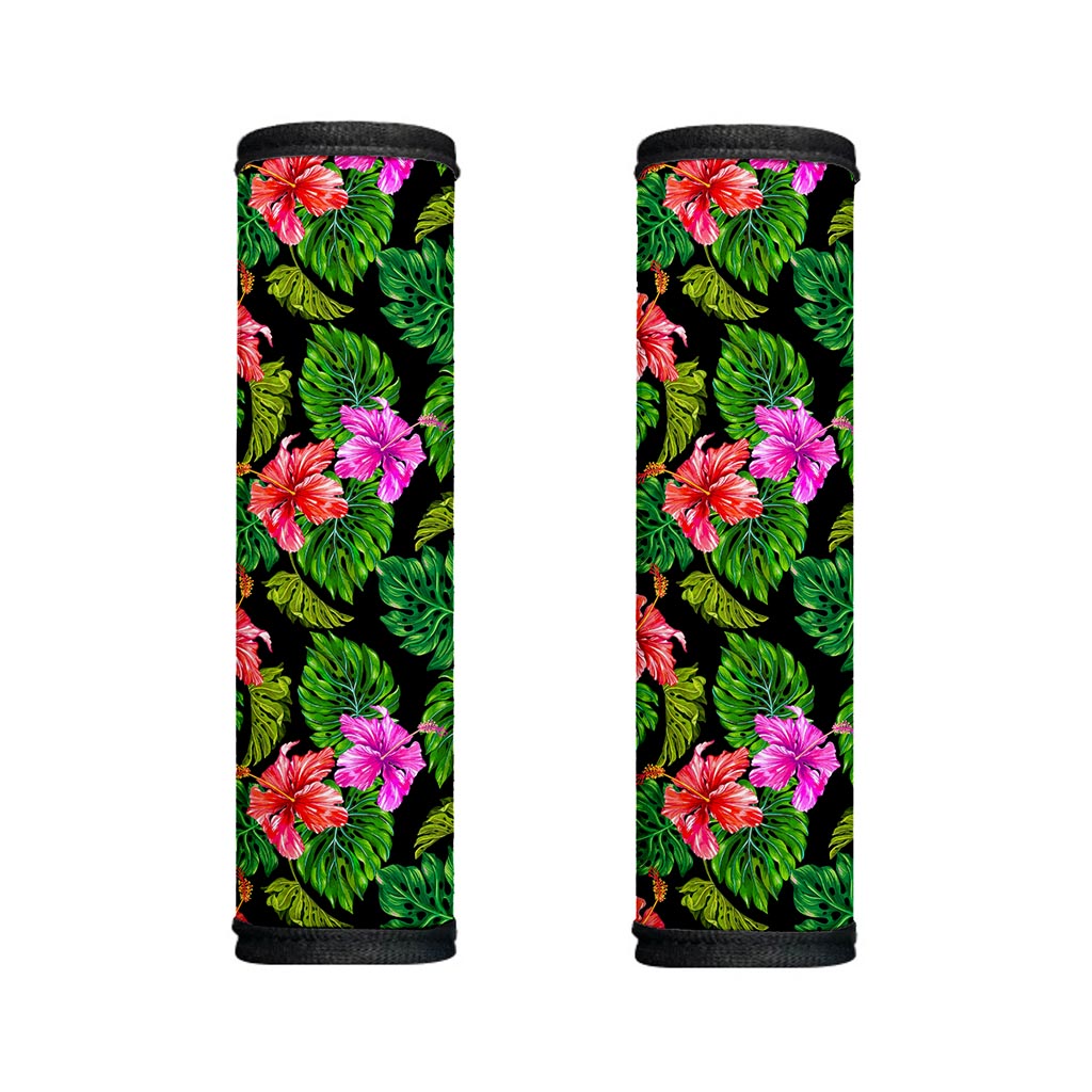 Monstera Hibiscus Hawaii Pattern Print Handle Covers