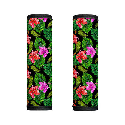 Monstera Hibiscus Hawaii Pattern Print Handle Covers
