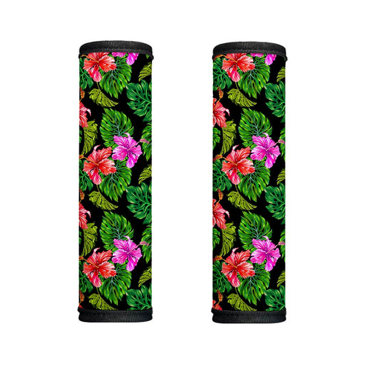Monstera Hibiscus Hawaii Pattern Print Handle Covers