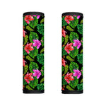 Monstera Hibiscus Hawaii Pattern Print Handle Covers