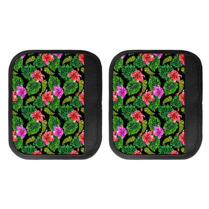 Monstera Hibiscus Hawaii Pattern Print Handle Covers