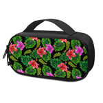 Monstera Hibiscus Hawaii Pattern Print Insulin Cooler Travel Case