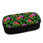 Monstera Hibiscus Hawaii Pattern Print Insulin Cooler Travel Case