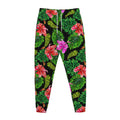 Monstera Hibiscus Hawaii Pattern Print Jogger Pants