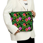 Monstera Hibiscus Hawaii Pattern Print Laptop Sleeve